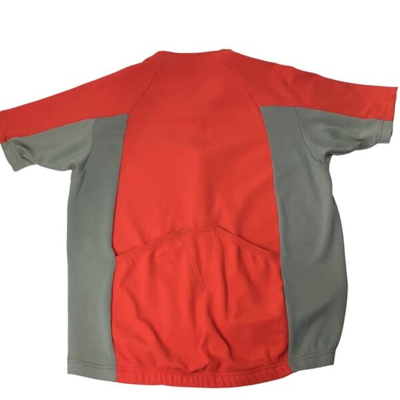 Patagonia Cycling Jersey Vtg Y2K Bike 1/2 Zip Short Sleeve Large USA Red Gray - Picture 8 of 10